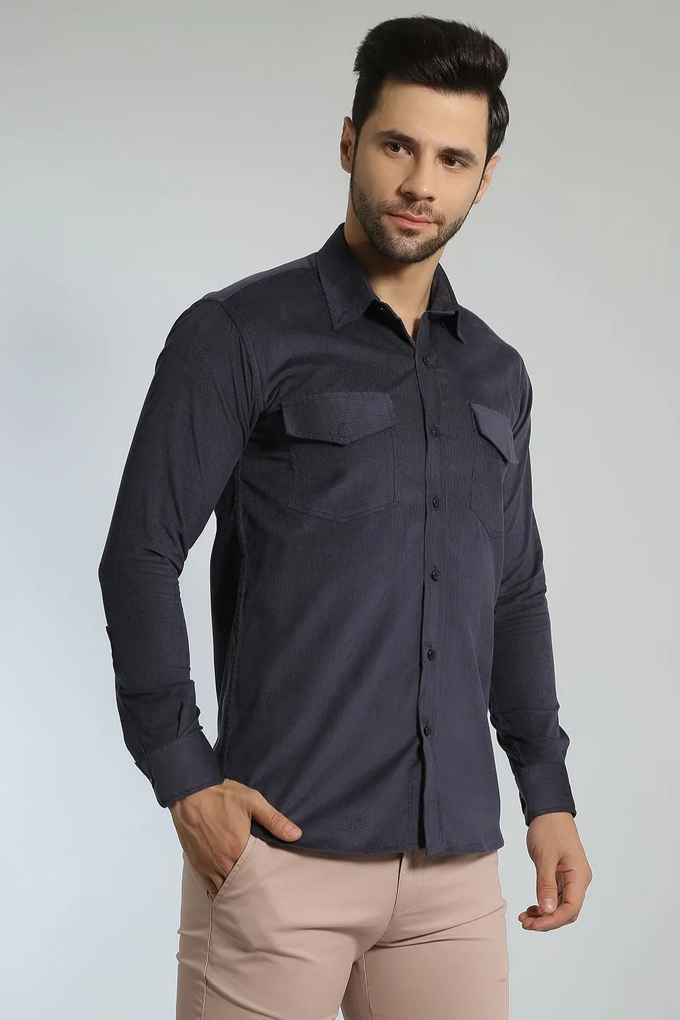 Corduroy Cotton Blue 1 Shirt