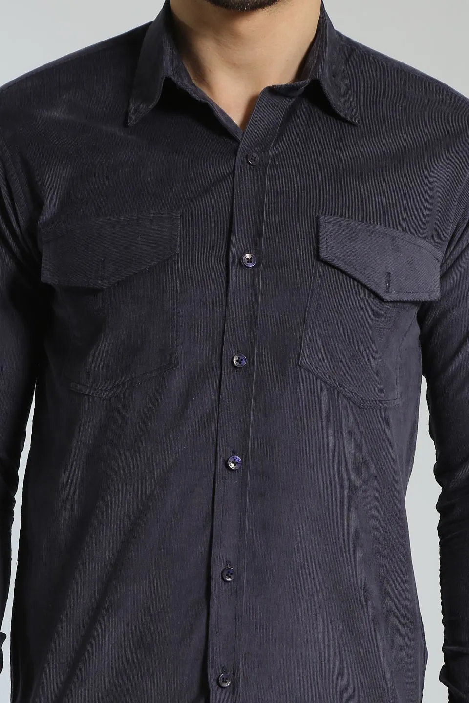 Corduroy Cotton Blue 1 Shirt