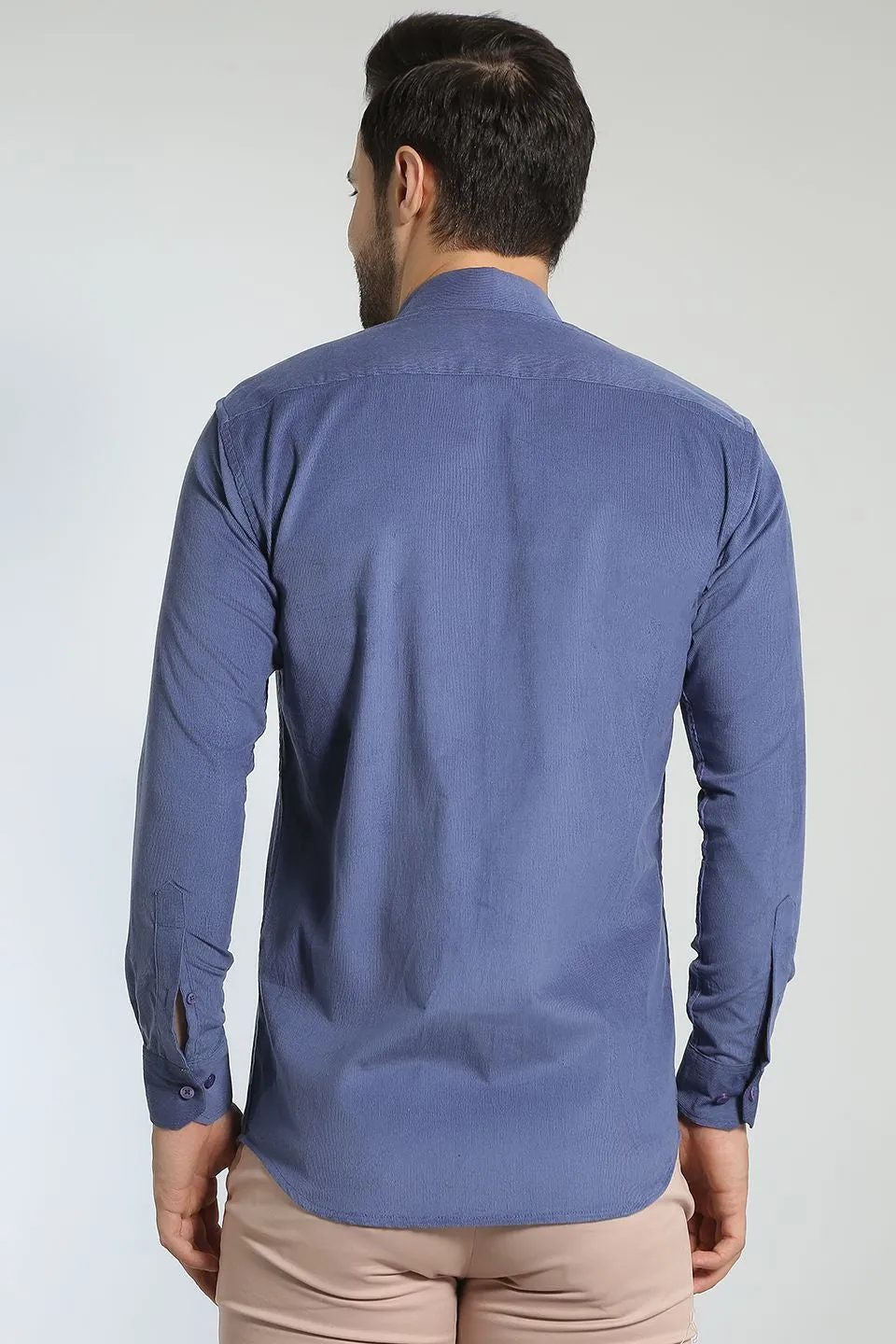 Corduroy Cotton Blue Shirt