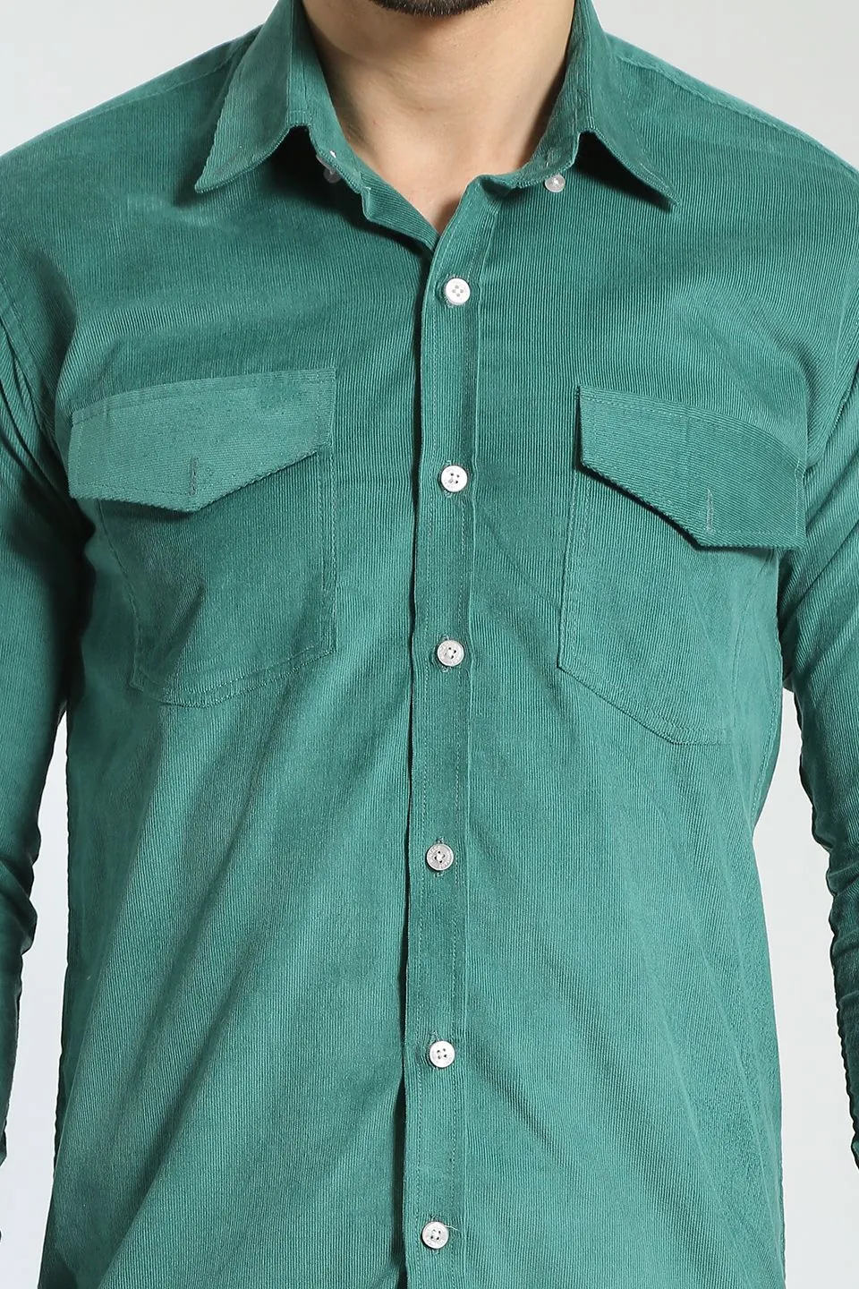 Corduroy Cotton Green 1 Shirt