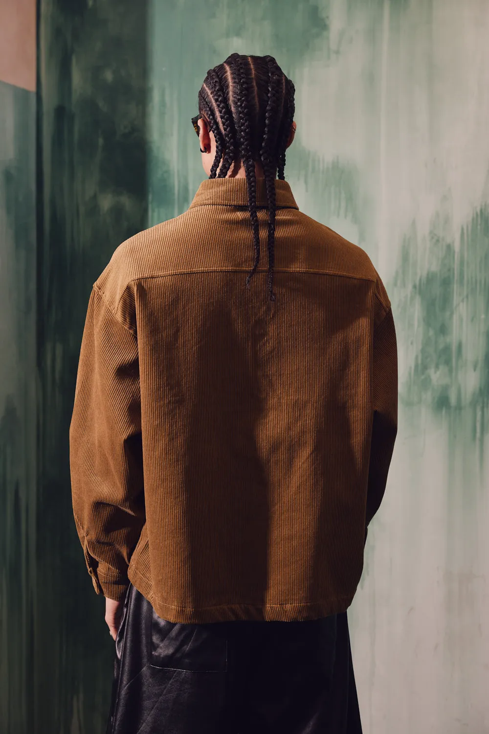 Corduroy Crop Shirt Jacket