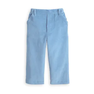 Corduroy Faux Zip Pant -- Blueberry Cord