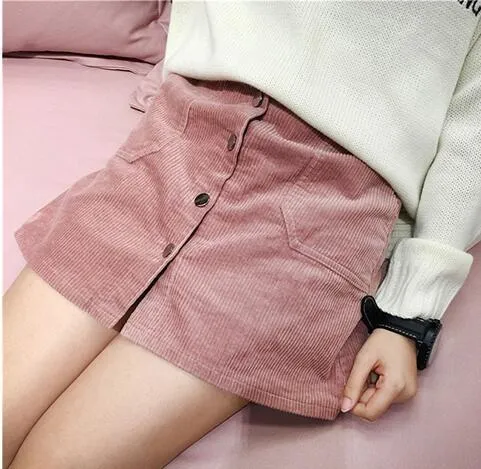 Corduroy Mini Skirt