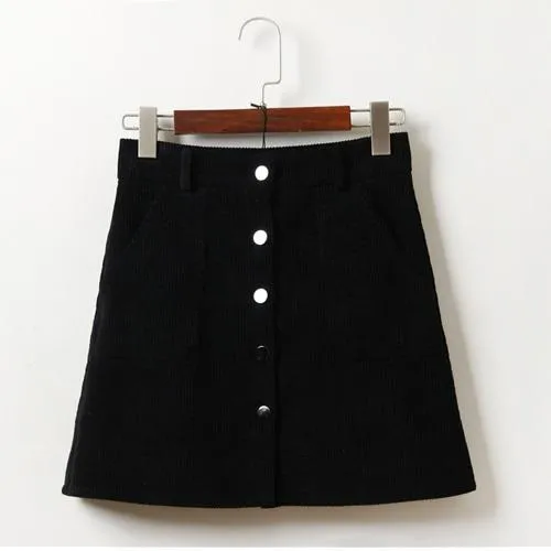 Corduroy Mini Skirt