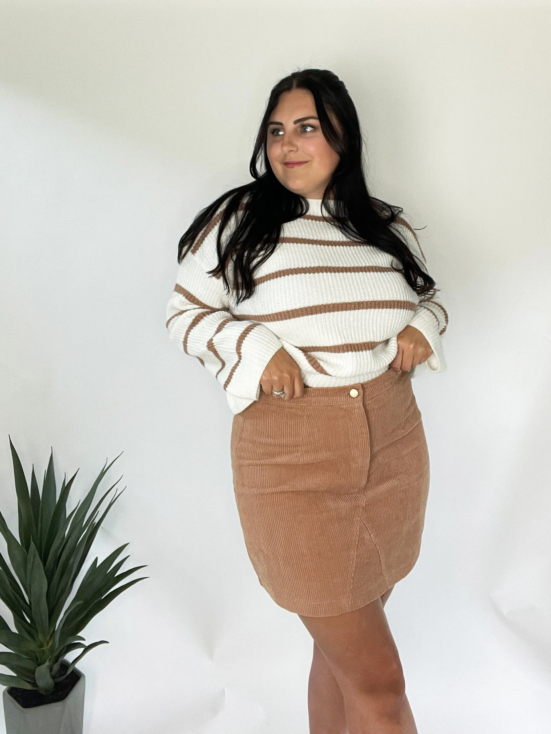 Corduroy Mini Skirt