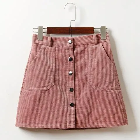 Corduroy Mini Skirt