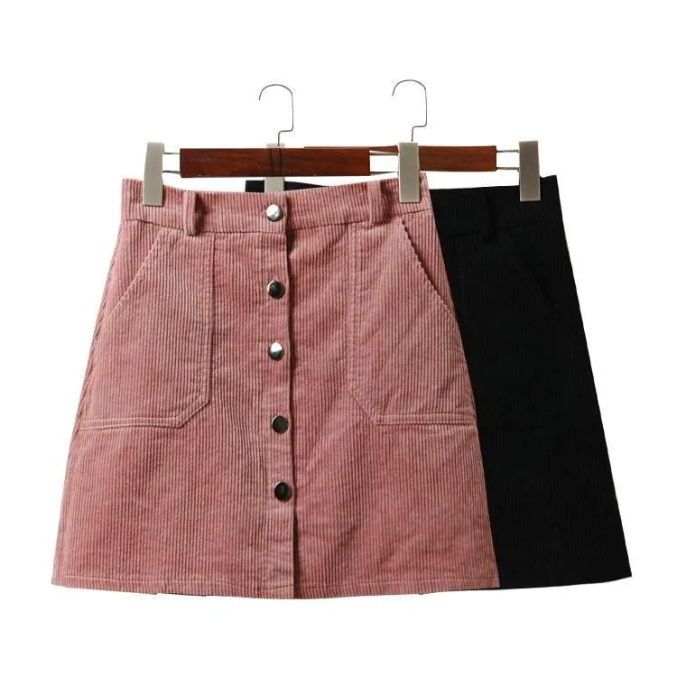 Corduroy Mini Skirt