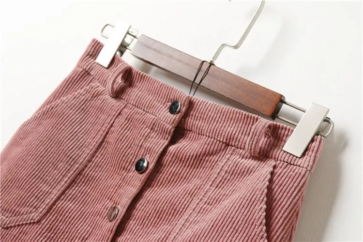 Corduroy Mini Skirt