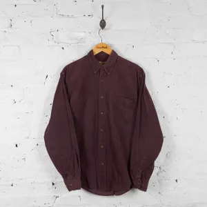 Corduroy Shirt - Maroon - M