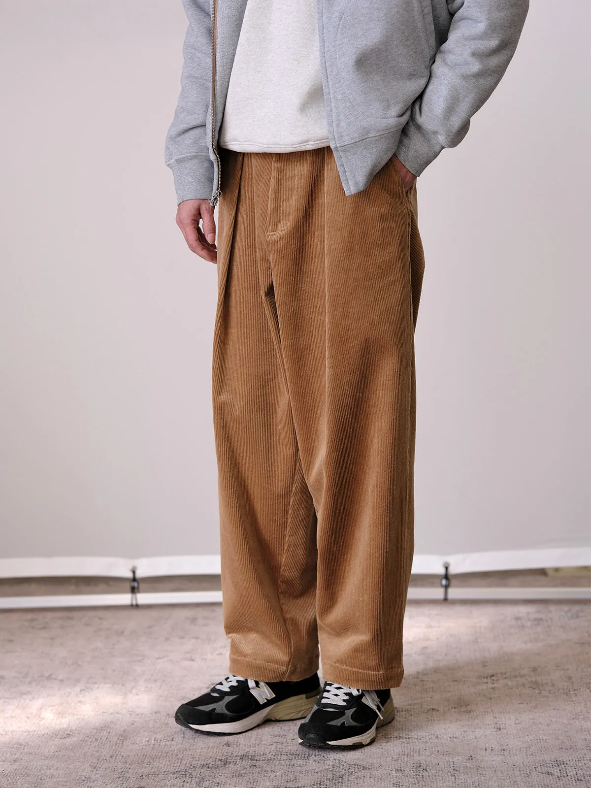Corduroy Wide-Leg Trousers