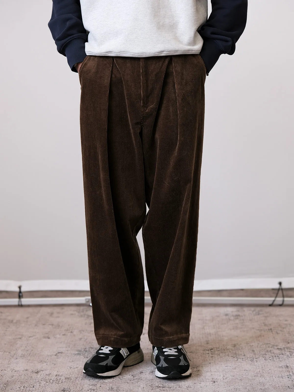 Corduroy Wide-Leg Trousers