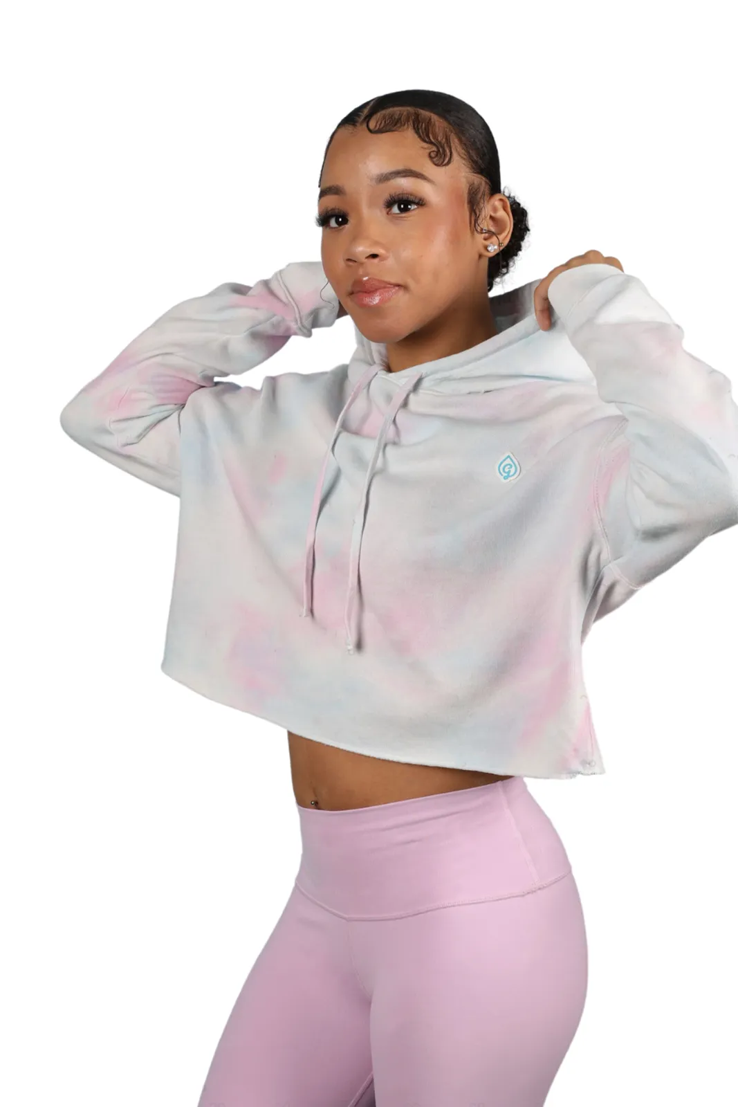 Cotton Candy Crop Hoodie