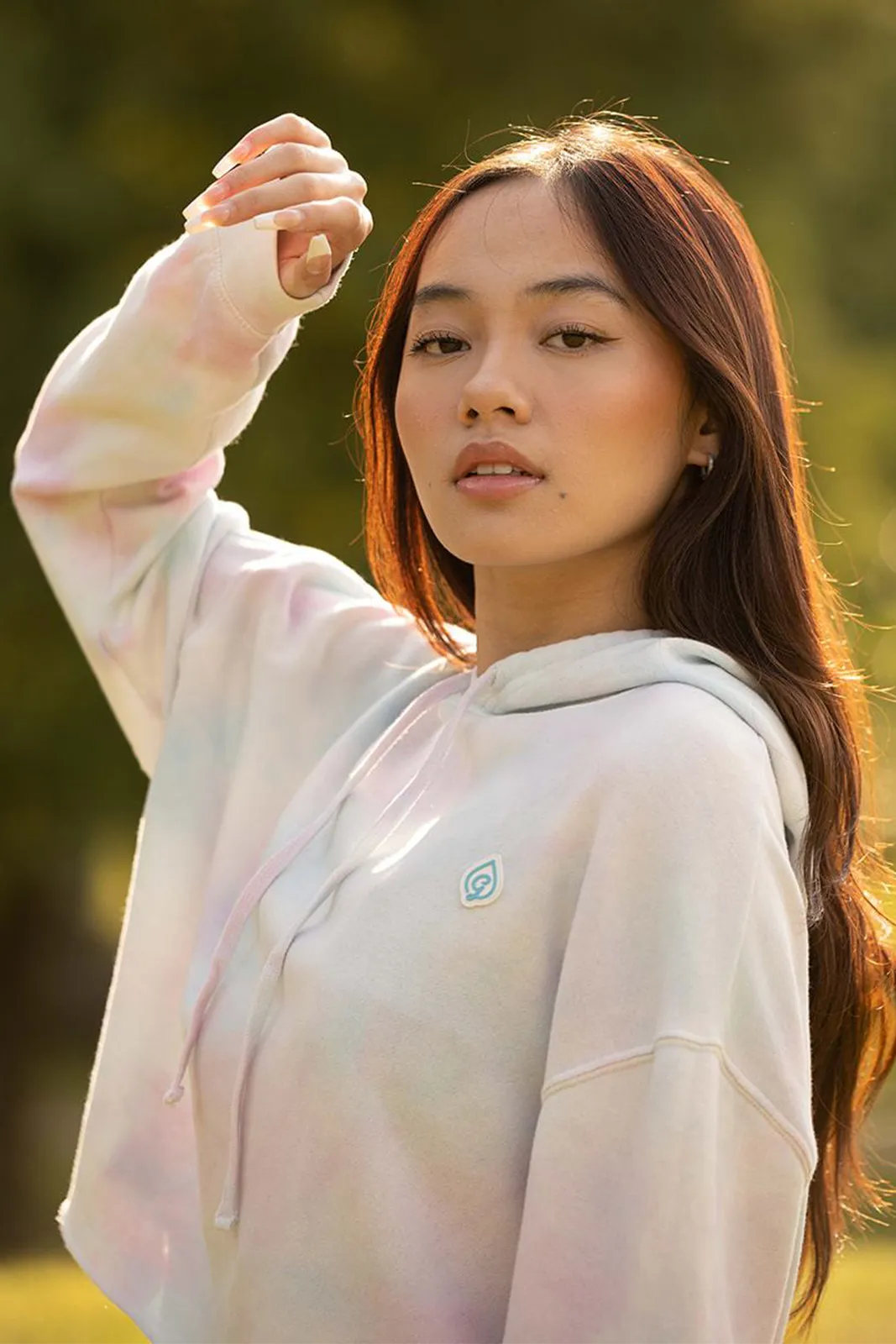 Cotton Candy Crop Hoodie