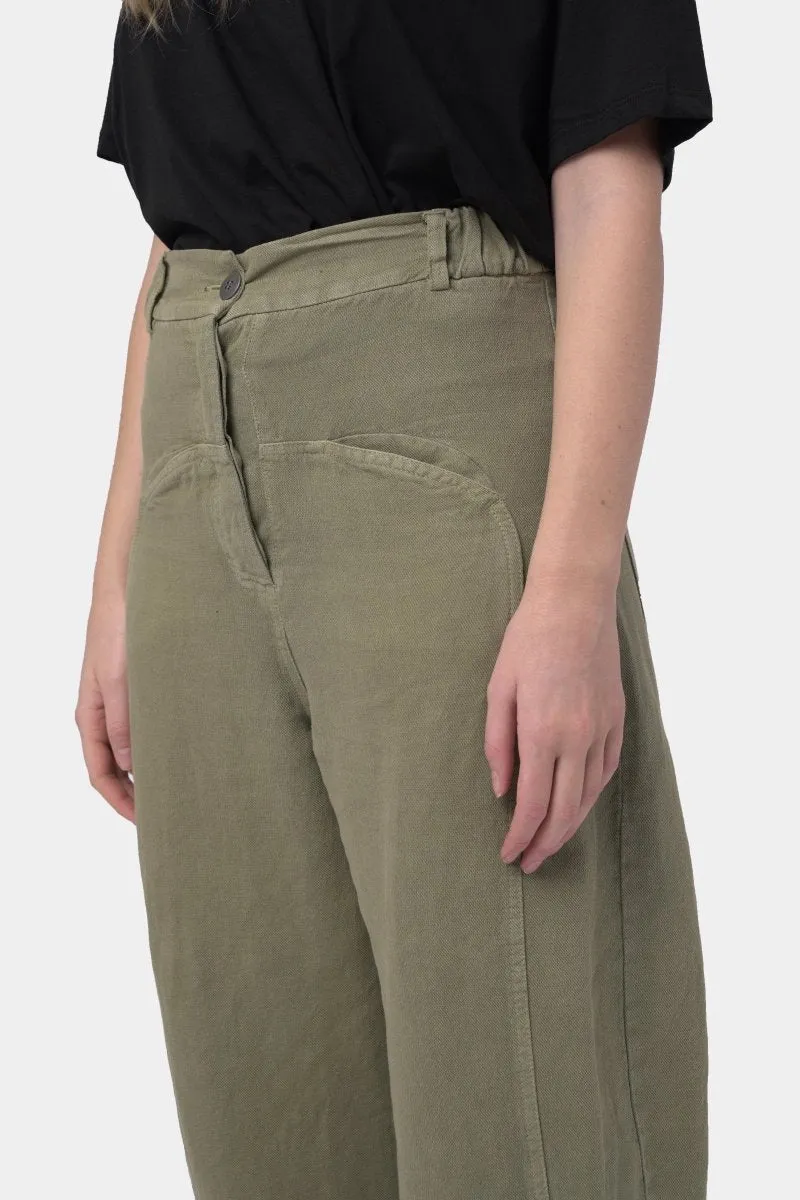 Cotton Linen Cargo Pants