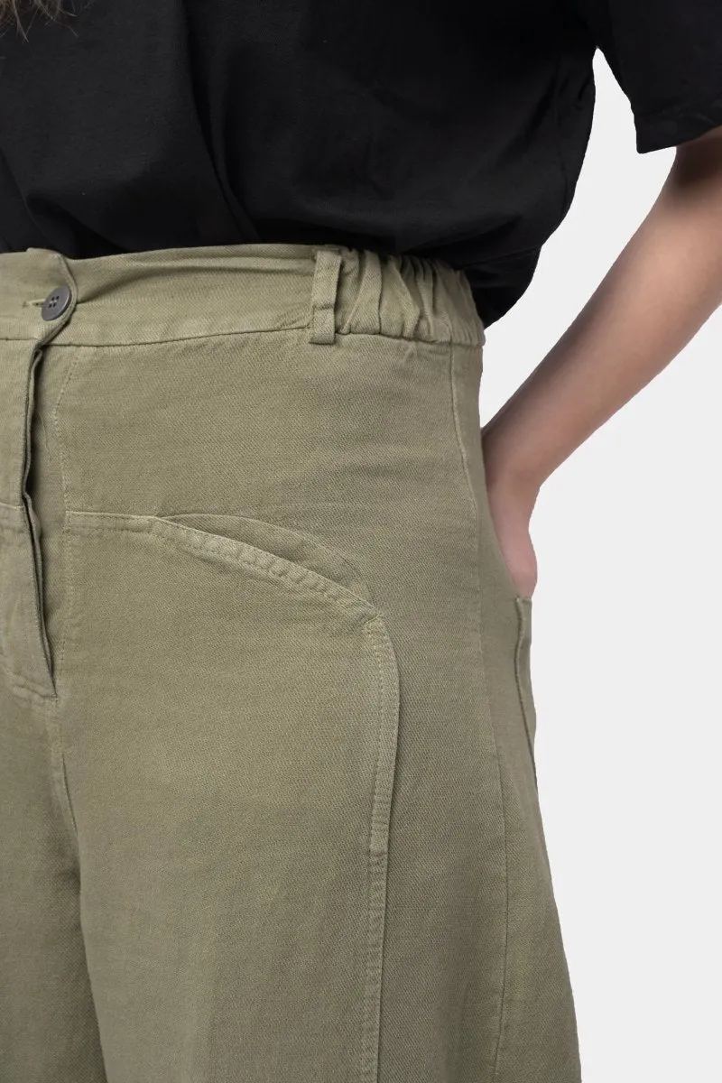 Cotton Linen Cargo Pants