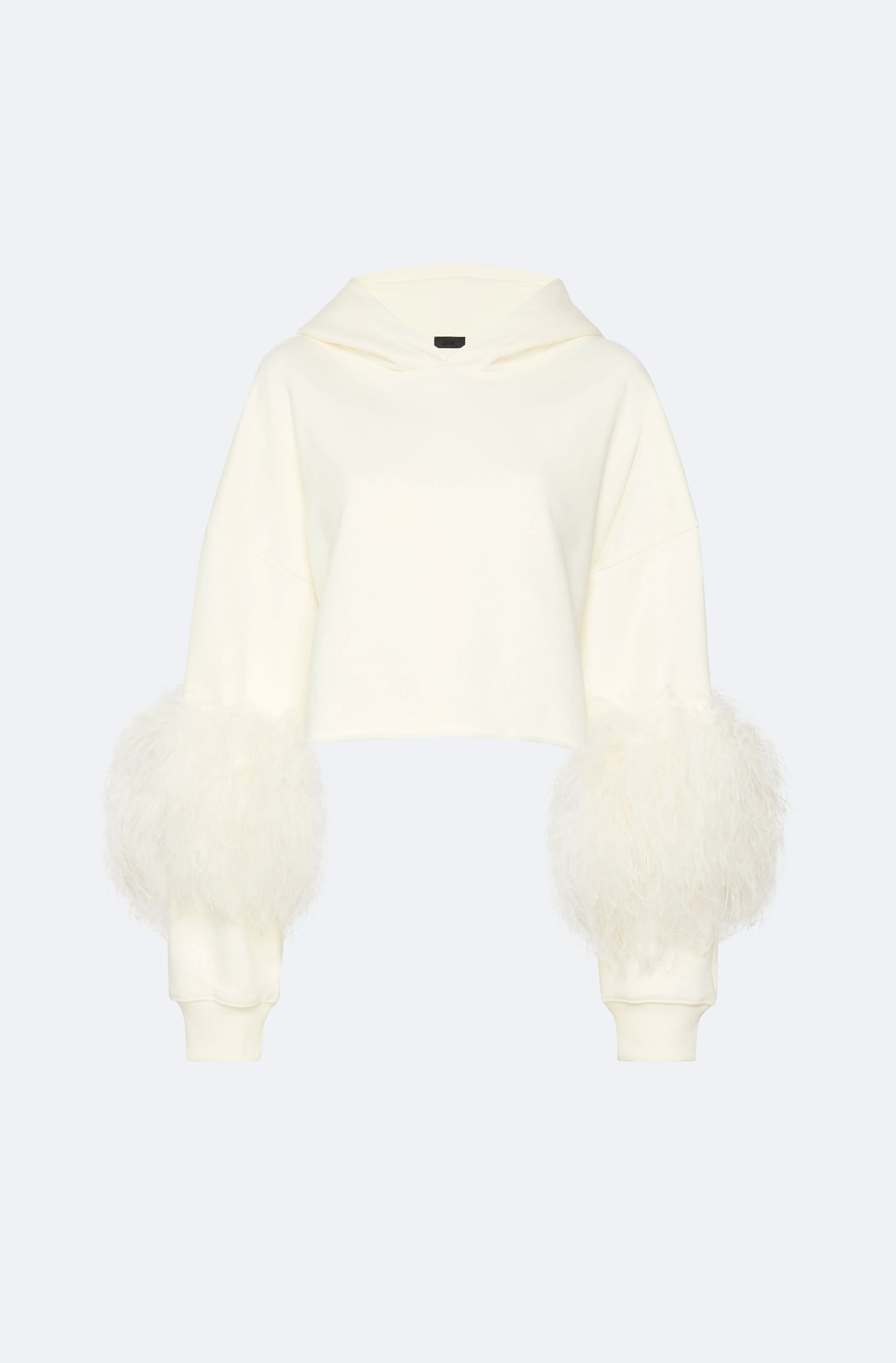 Cotton Sweatshirt With Feathers
