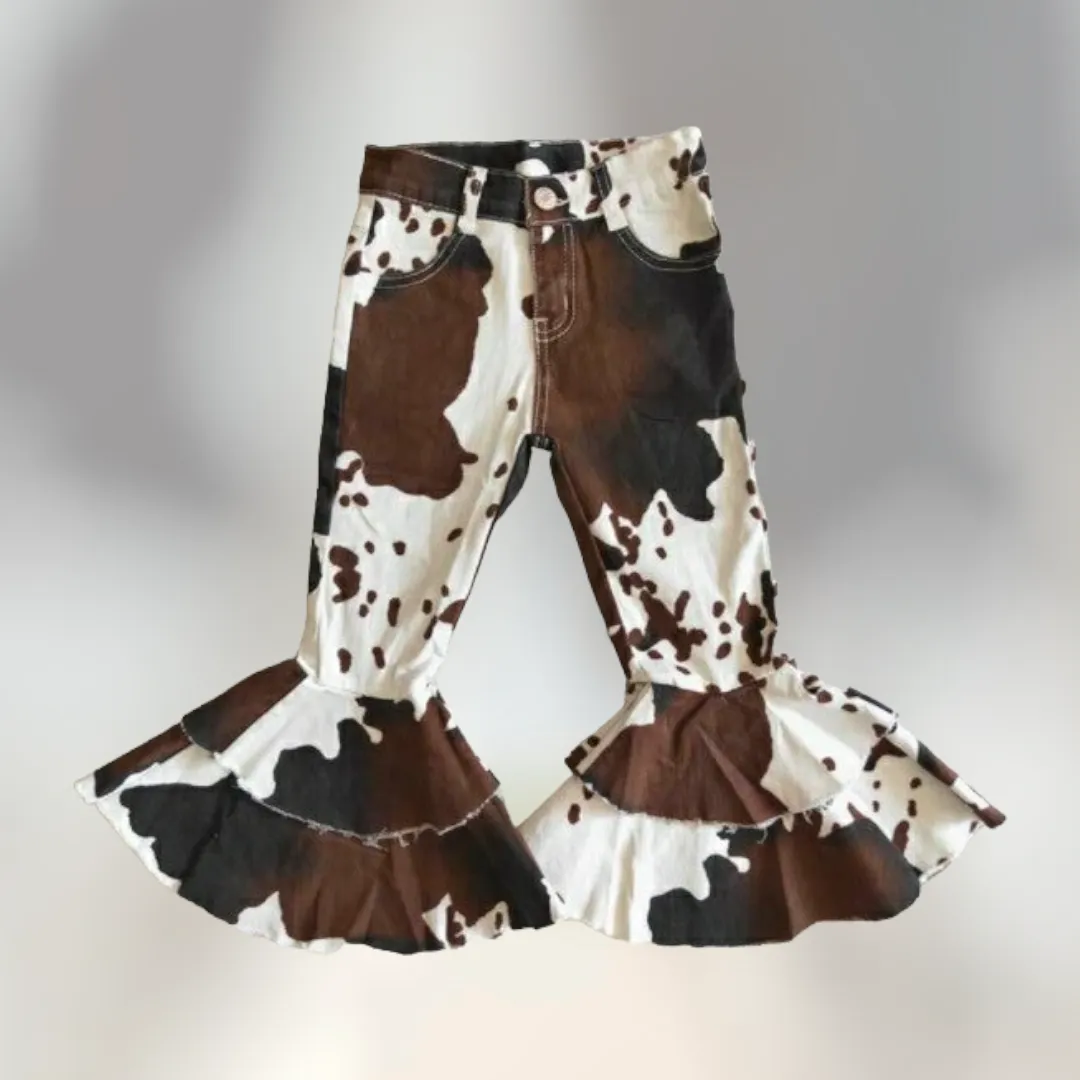 Cow Print Denim
