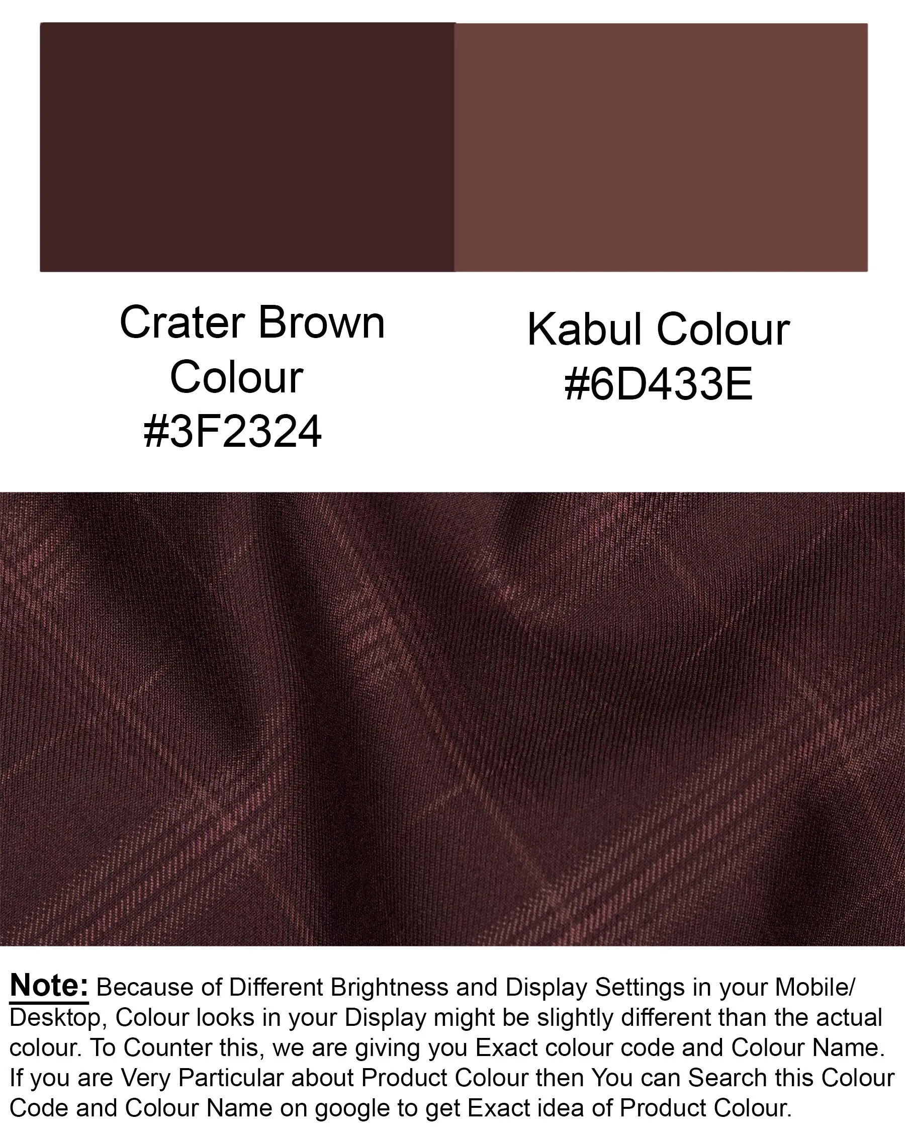 Crater Brown Super fine Plaid Double Breasted Wool Rich Blazer