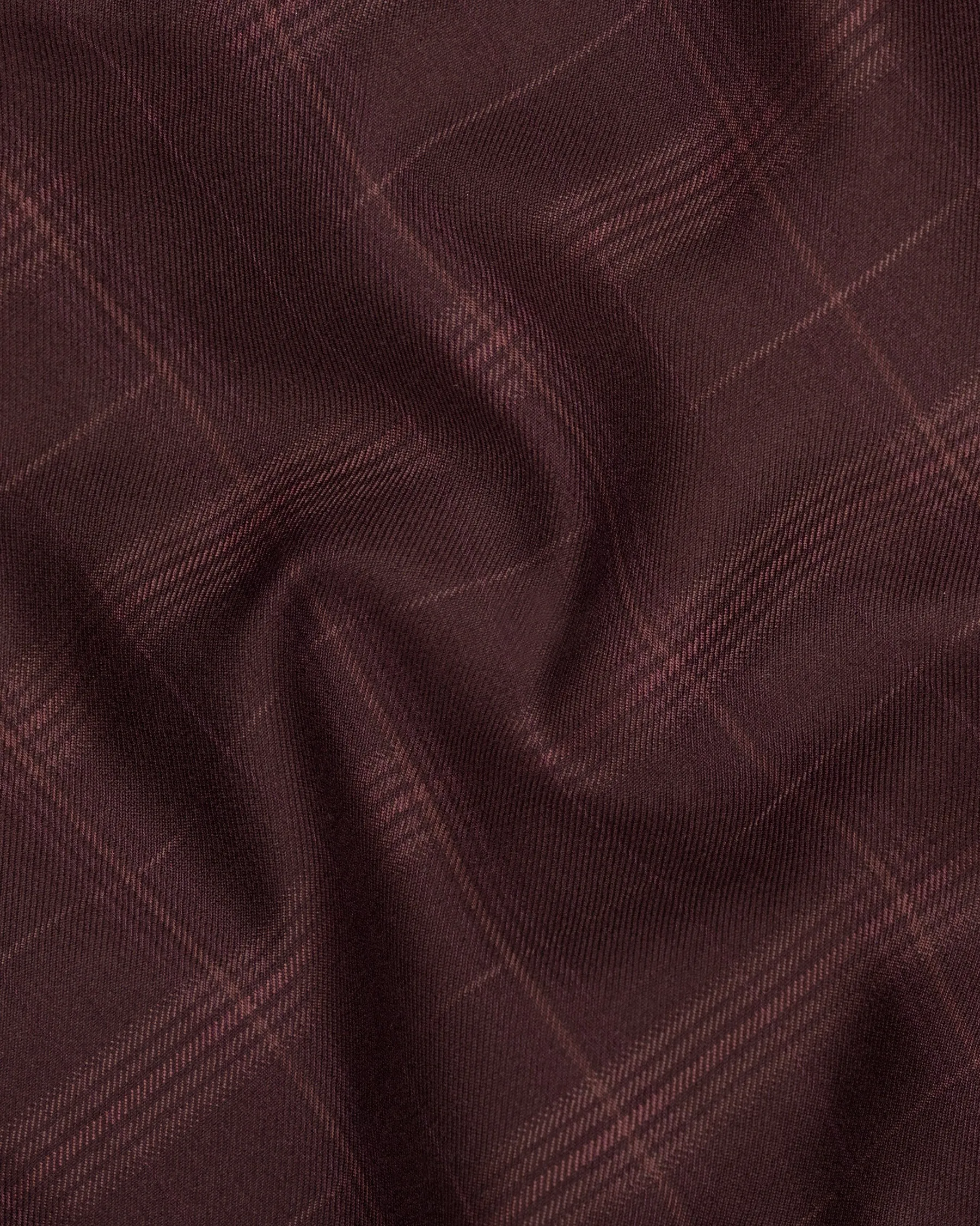 Crater Brown Super fine Plaid Double Breasted Wool Rich Blazer