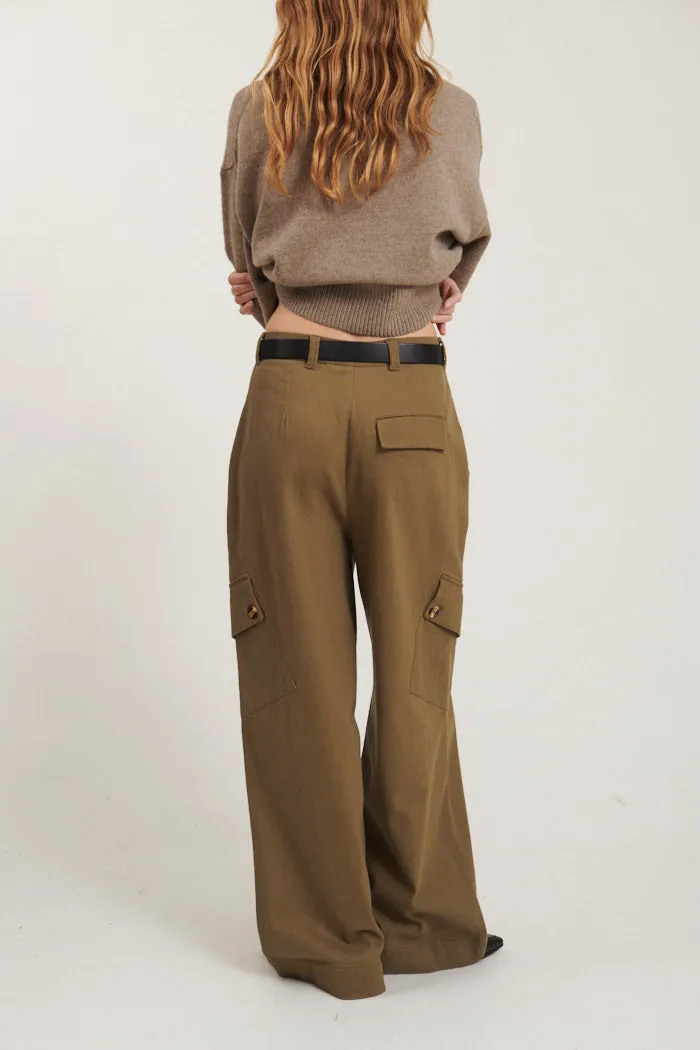 Creol Cargo Pants - Capers Green