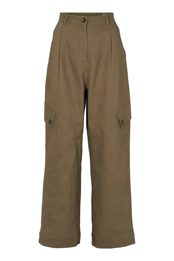 Creol Cargo Pants - Capers Green