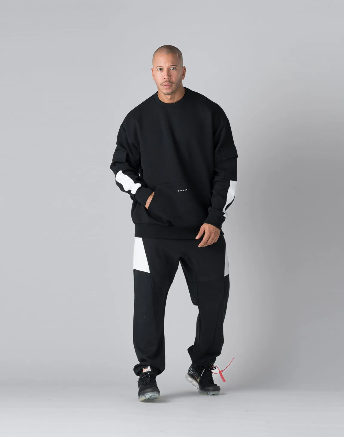 CRONOS Cargo sweatshirt【BLACK】
