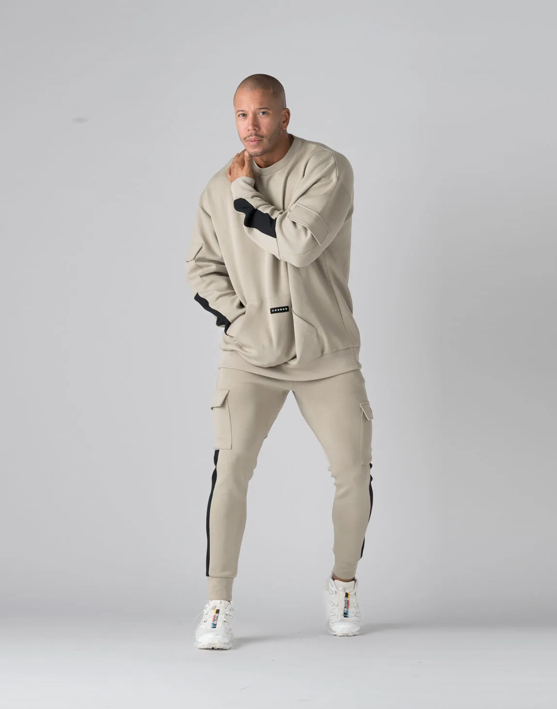 CRONOS Cargo sweatshirt【GREIGE】