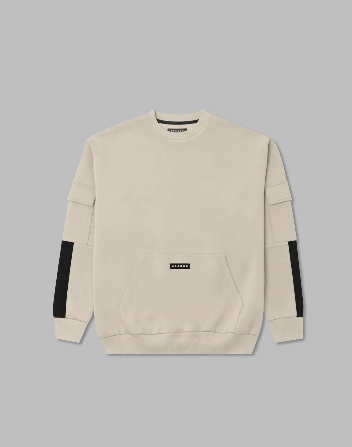 CRONOS Cargo sweatshirt【GREIGE】