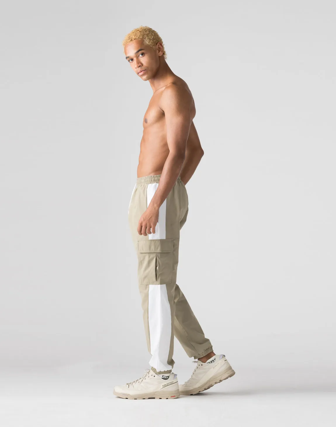 CRONOS Stretch cargo pants【GREIGE】