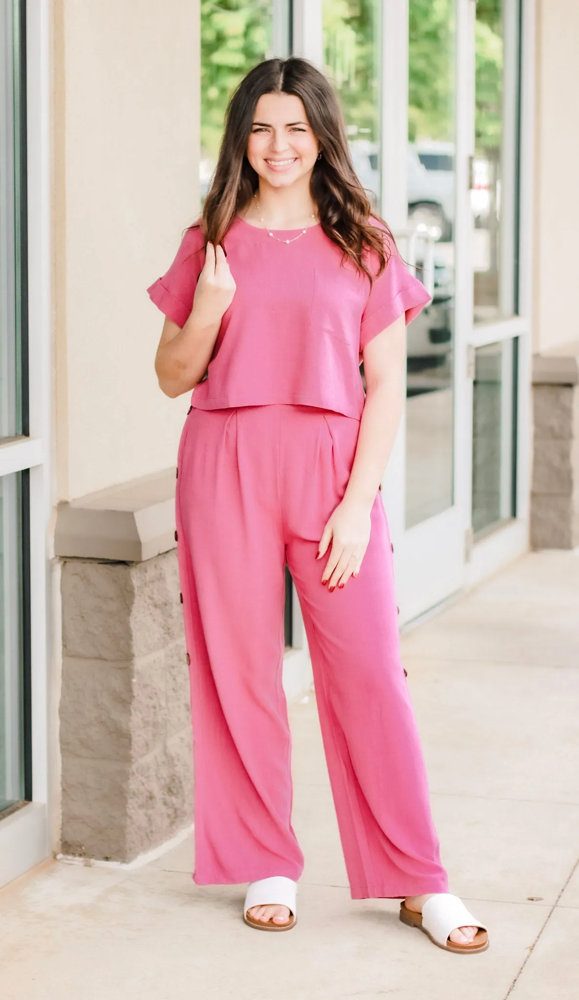 Cruising into Summer Linen Blend Set