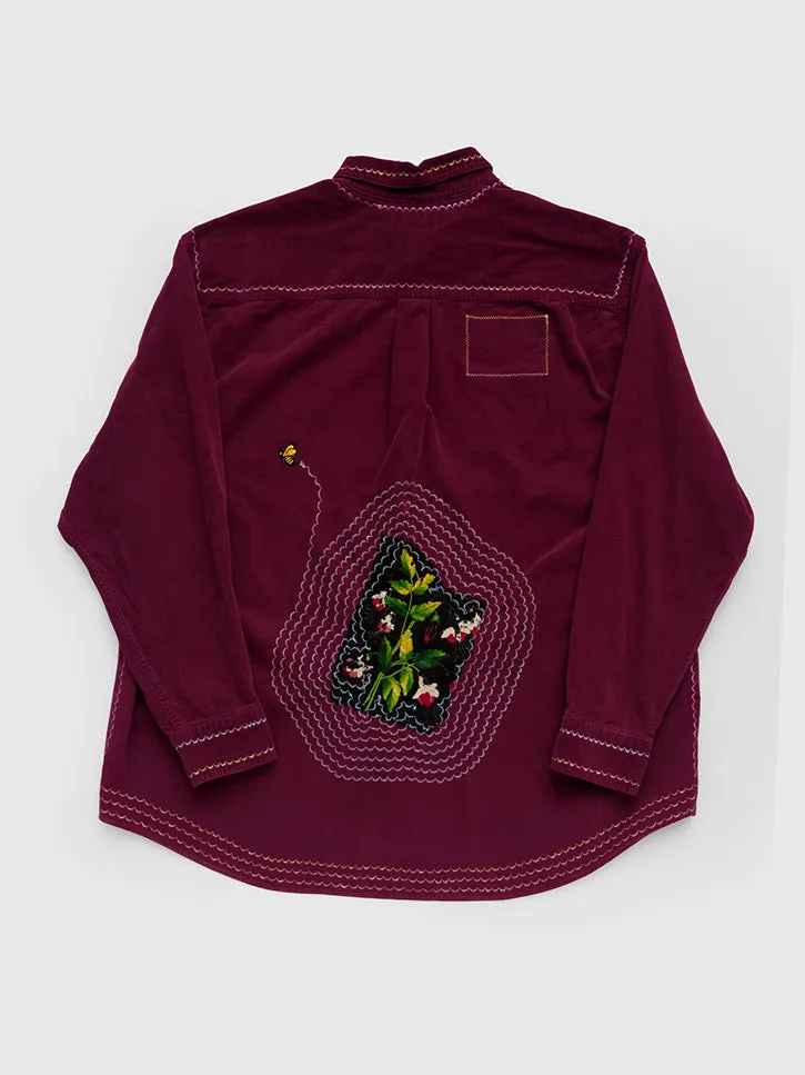 Cute Tender Memory Spiraling Bee Button Up