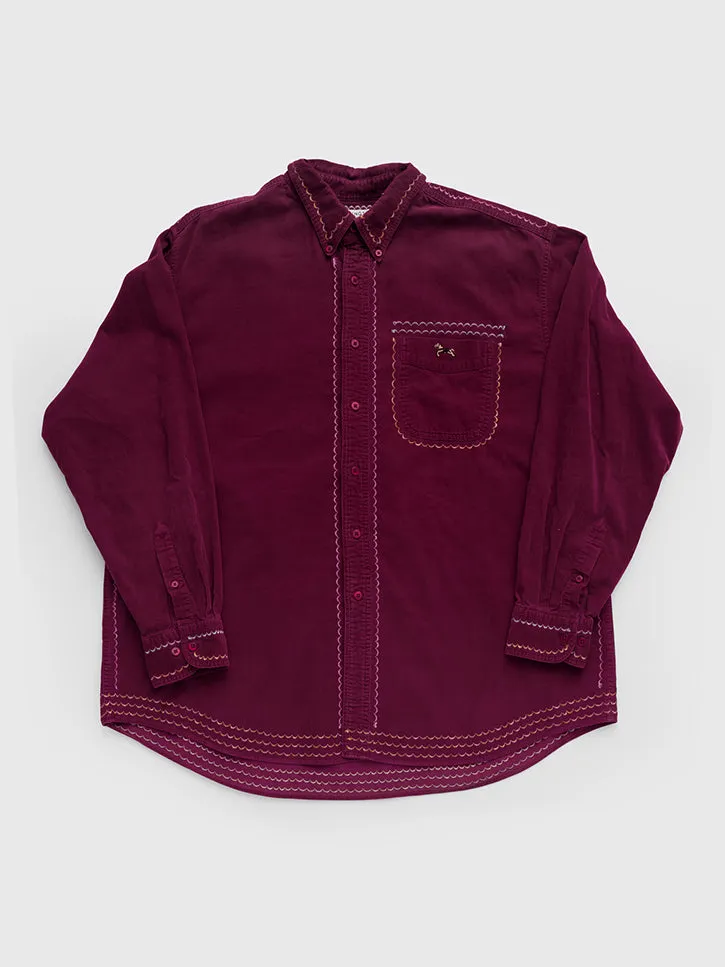 Cute Tender Memory Spiraling Bee Button Up