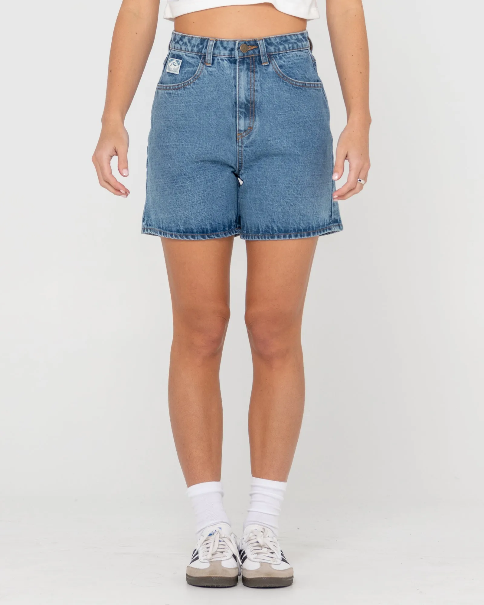 Cyprus High Waisted Denim Short