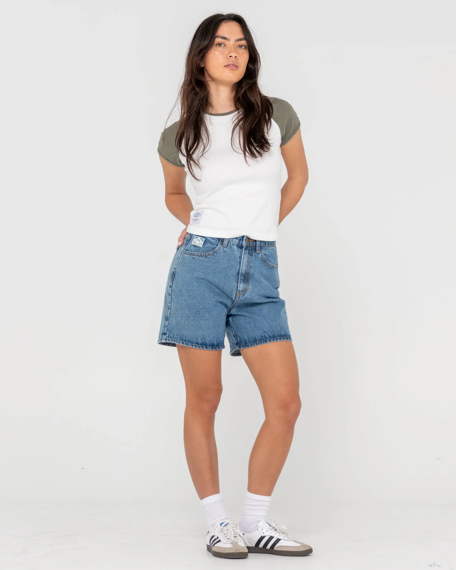 Cyprus High Waisted Denim Short