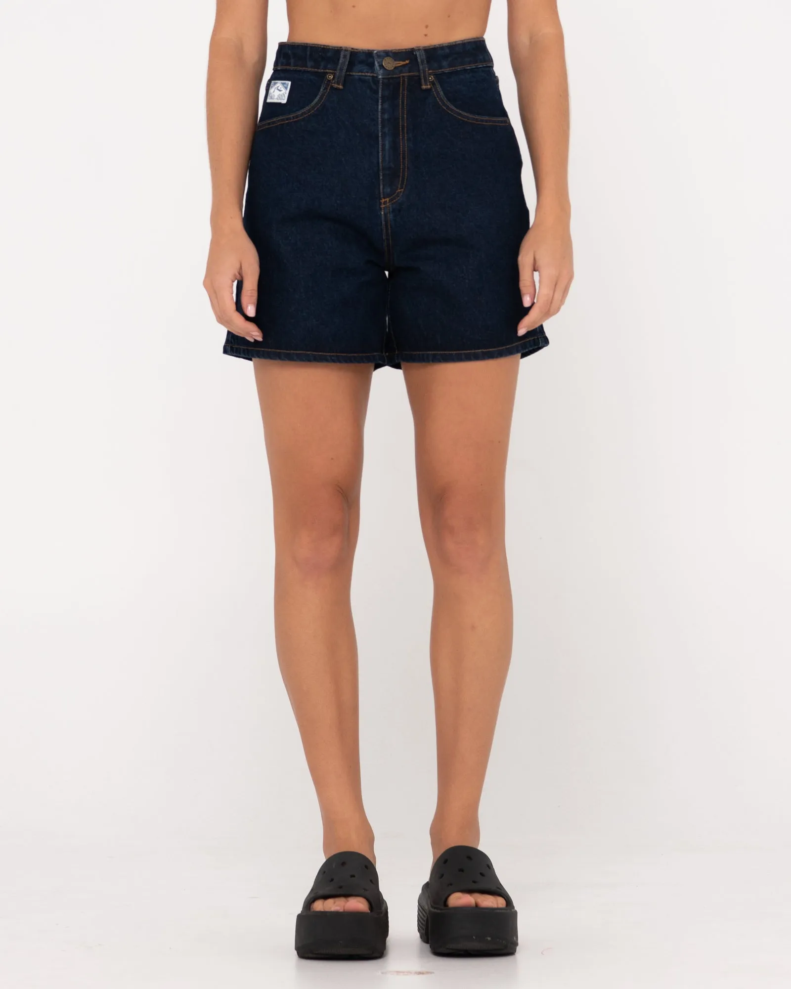 Cyprus High Waisted Denim Short