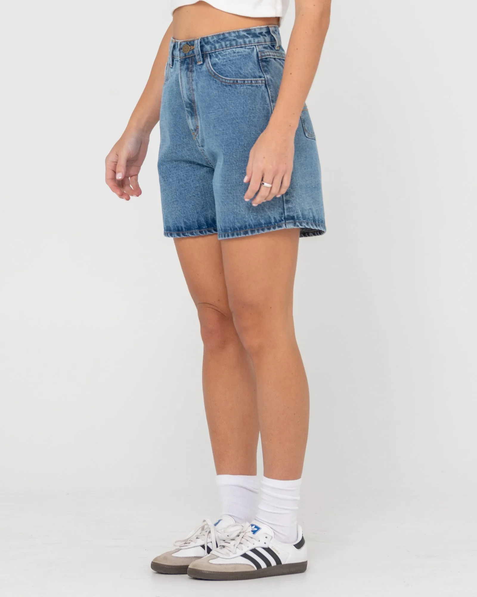 Cyprus High Waisted Denim Short