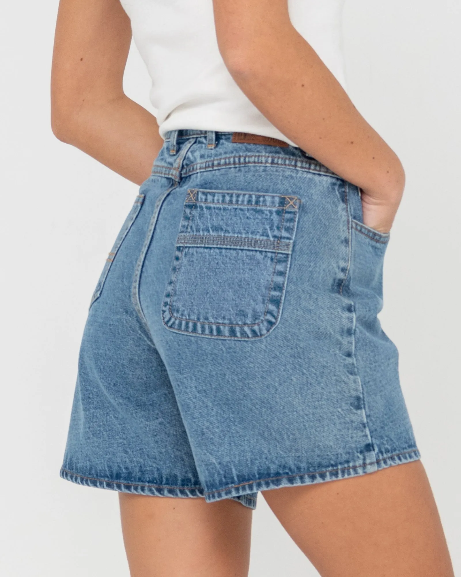 Cyprus High Waisted Denim Short