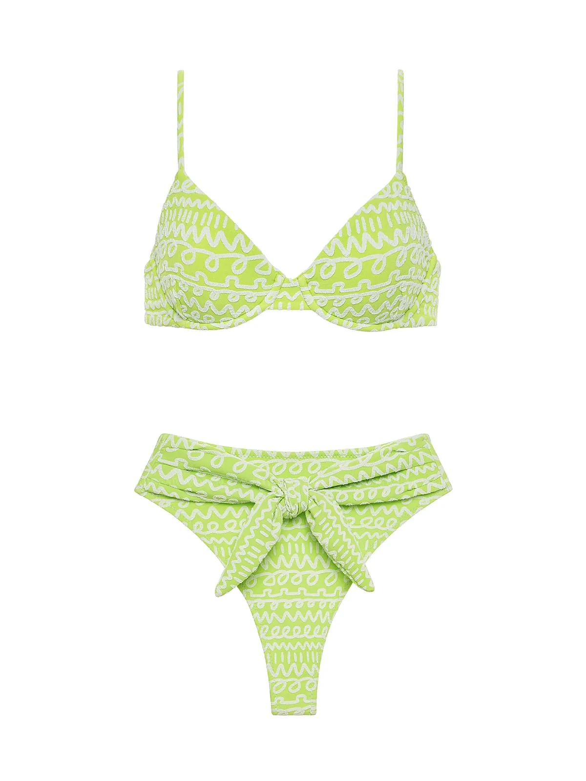 Dainty-Paula Tie-Up Bikini ::RET
