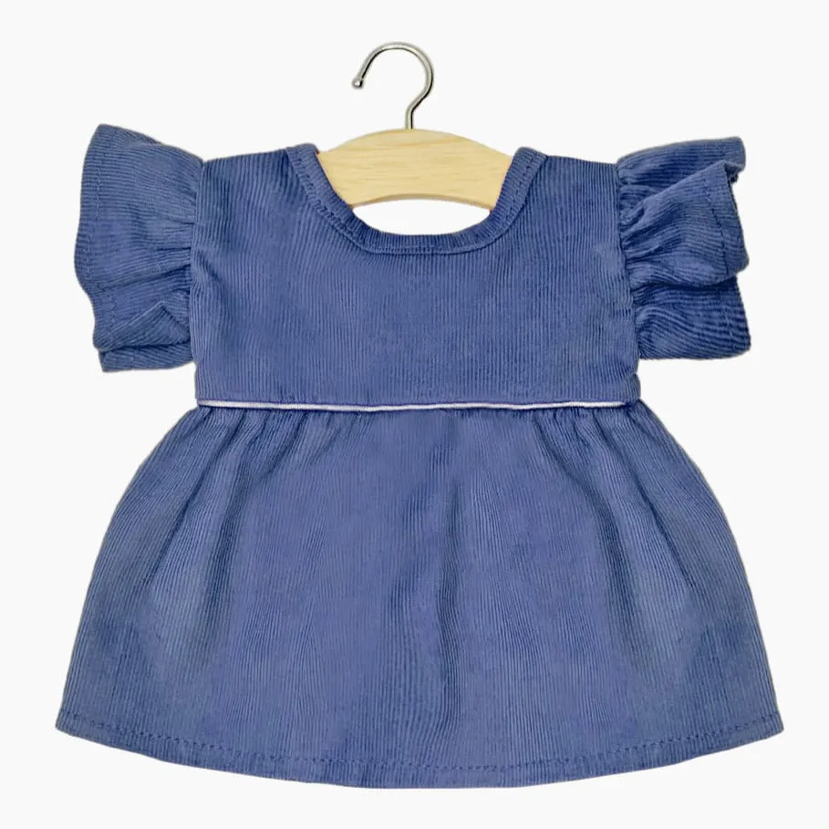 Daisy Dress   Headband - Dark Blue Corduroy