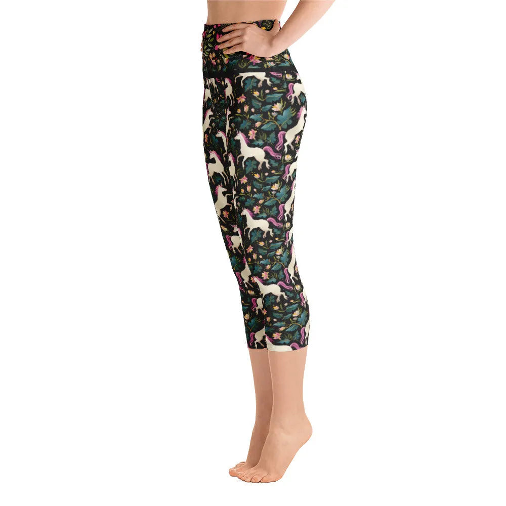 Dancing Unicorns - Yoga Capri Leggings