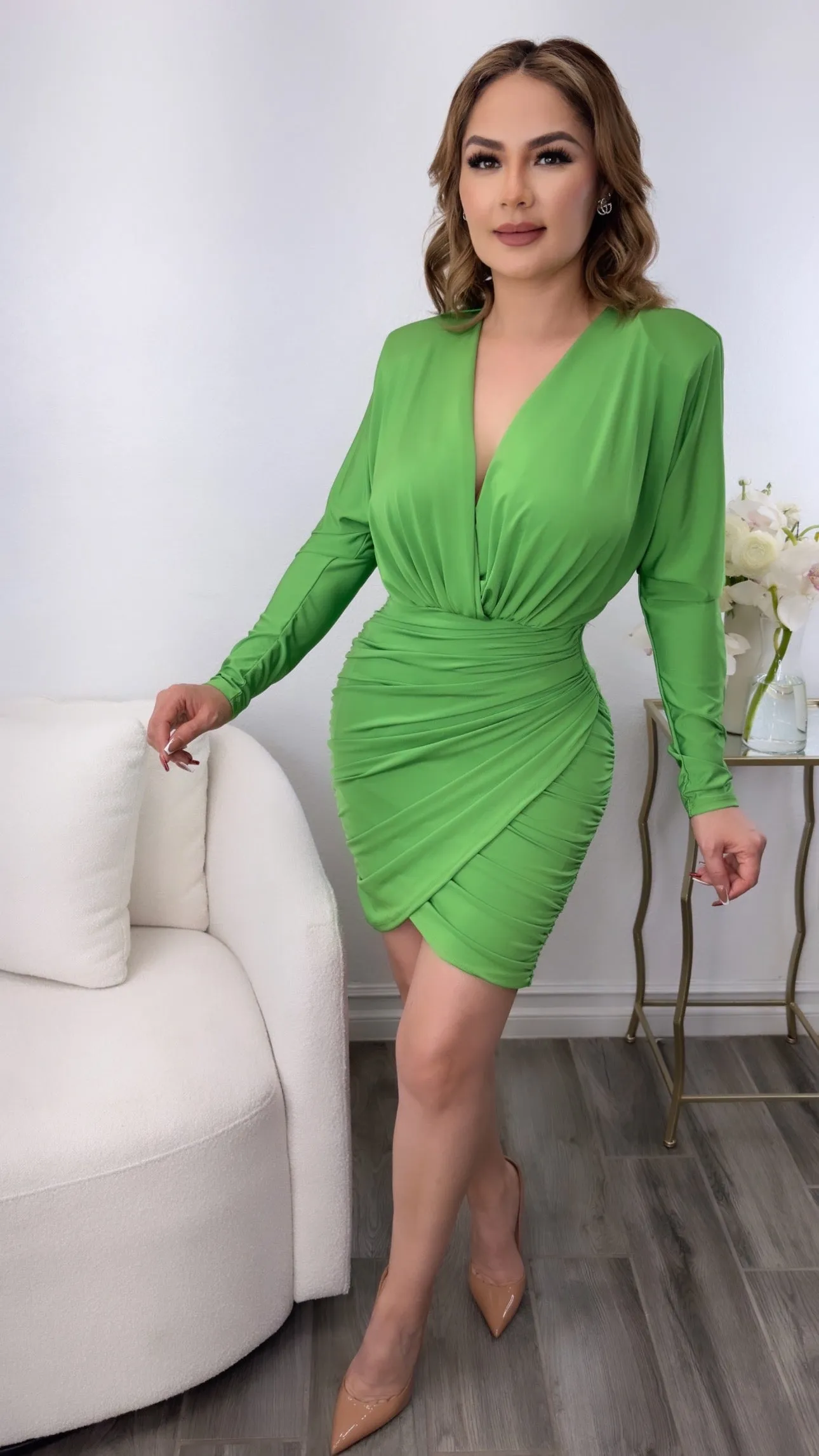 DARIANA GREEN DRESS