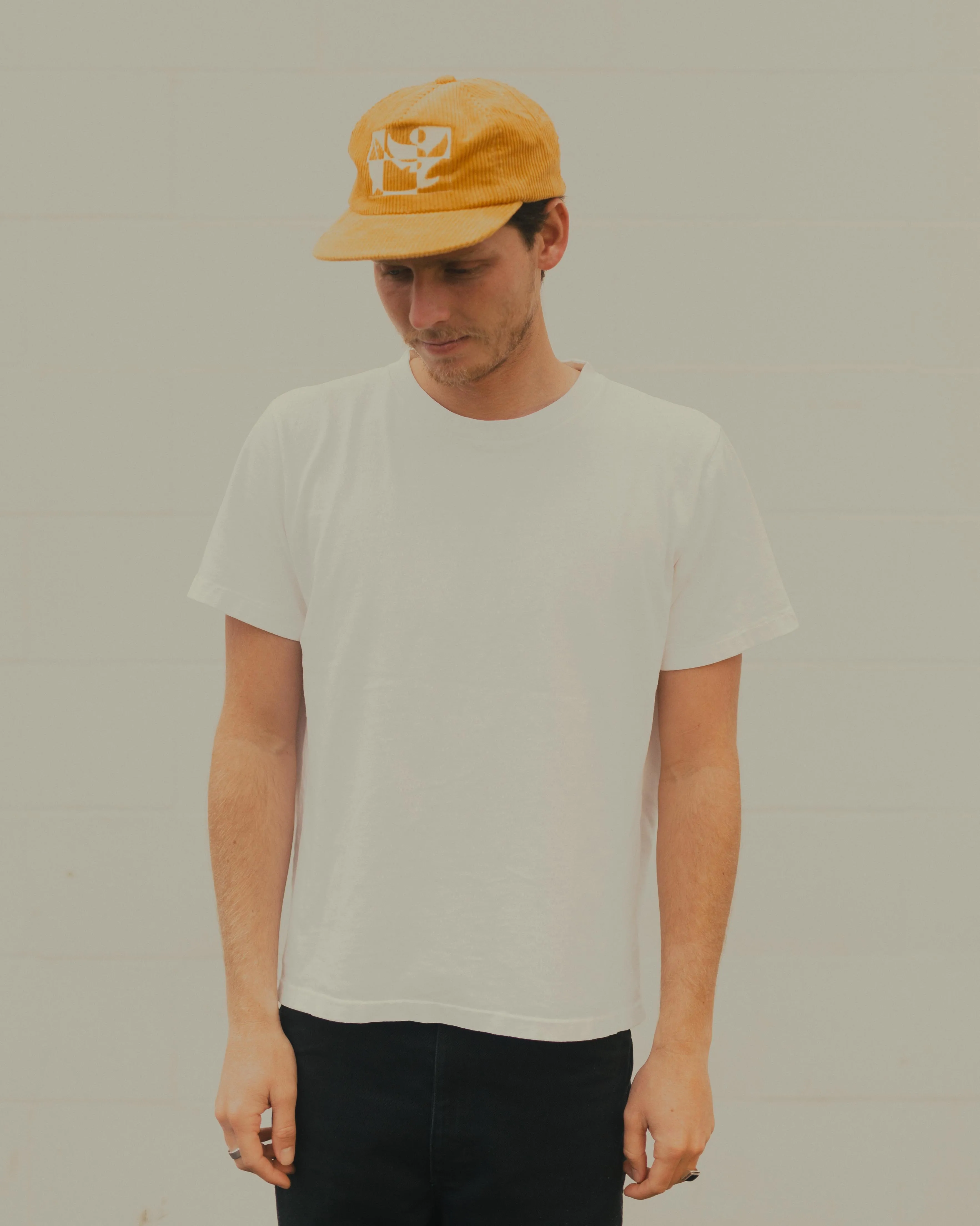 Daydream Puzzle Hat in Yellow Cord