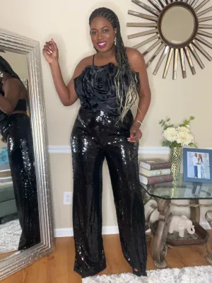 “Dazzle Me” Sequined Pant (S-2X)