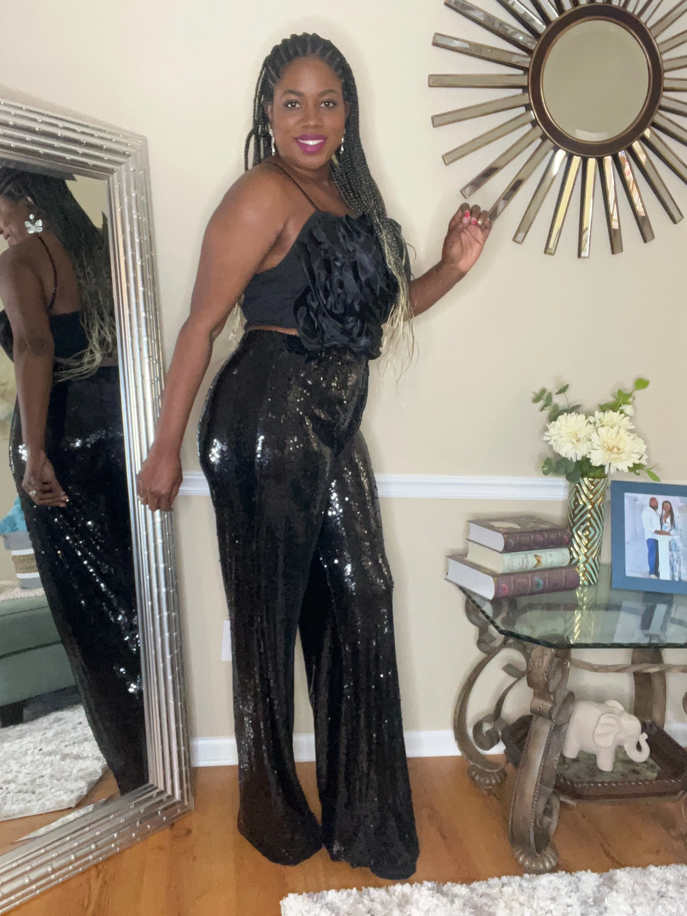 “Dazzle Me” Sequined Pant (S-2X)