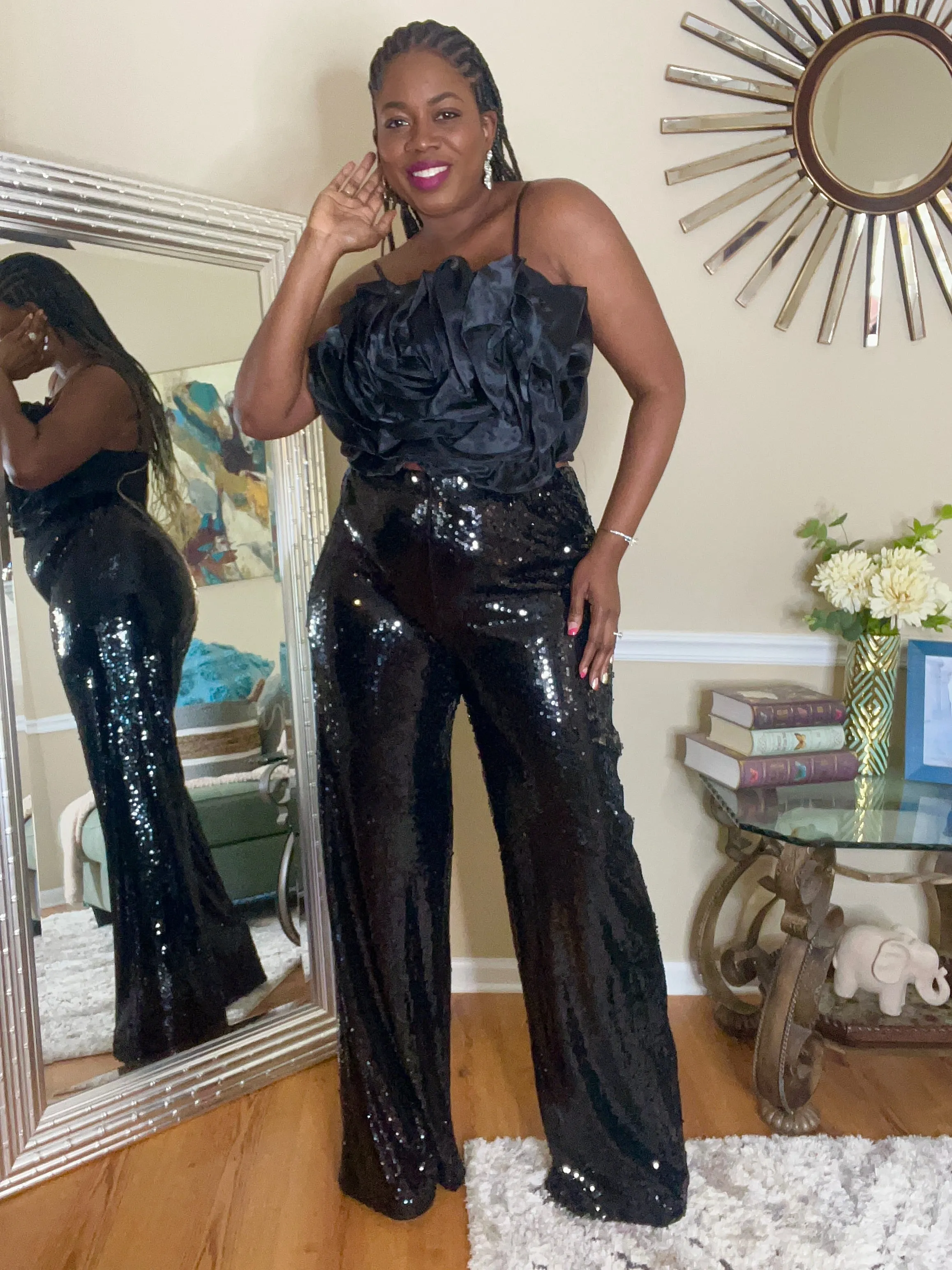 “Dazzle Me” Sequined Pant (S-2X)