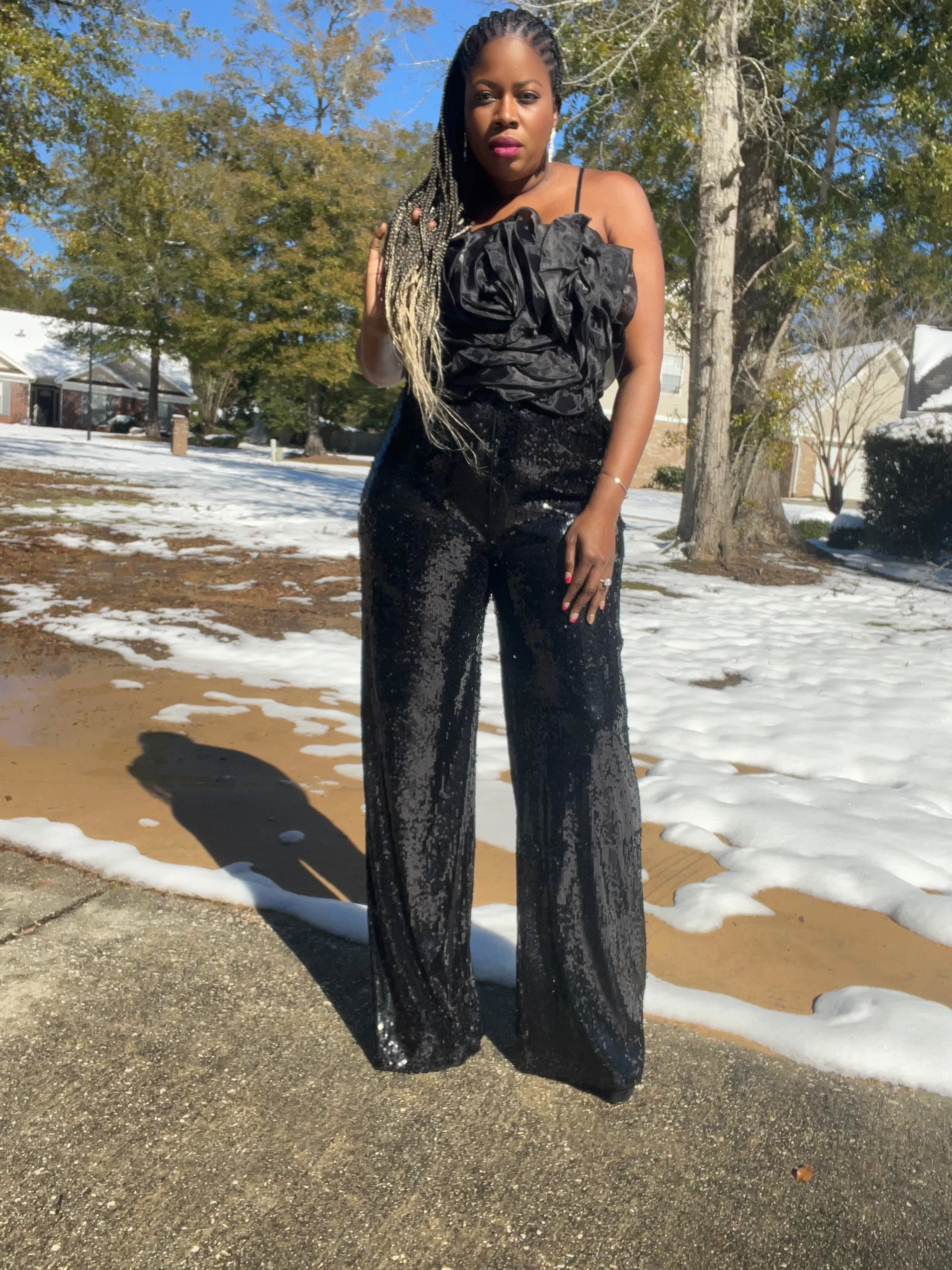 “Dazzle Me” Sequined Pant (S-2X)