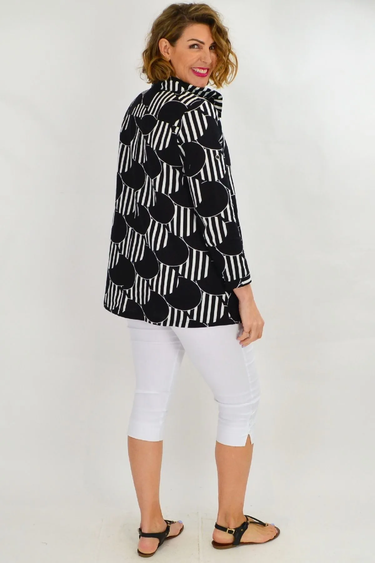 Deck Of Cards High Collar Tunic Shirt