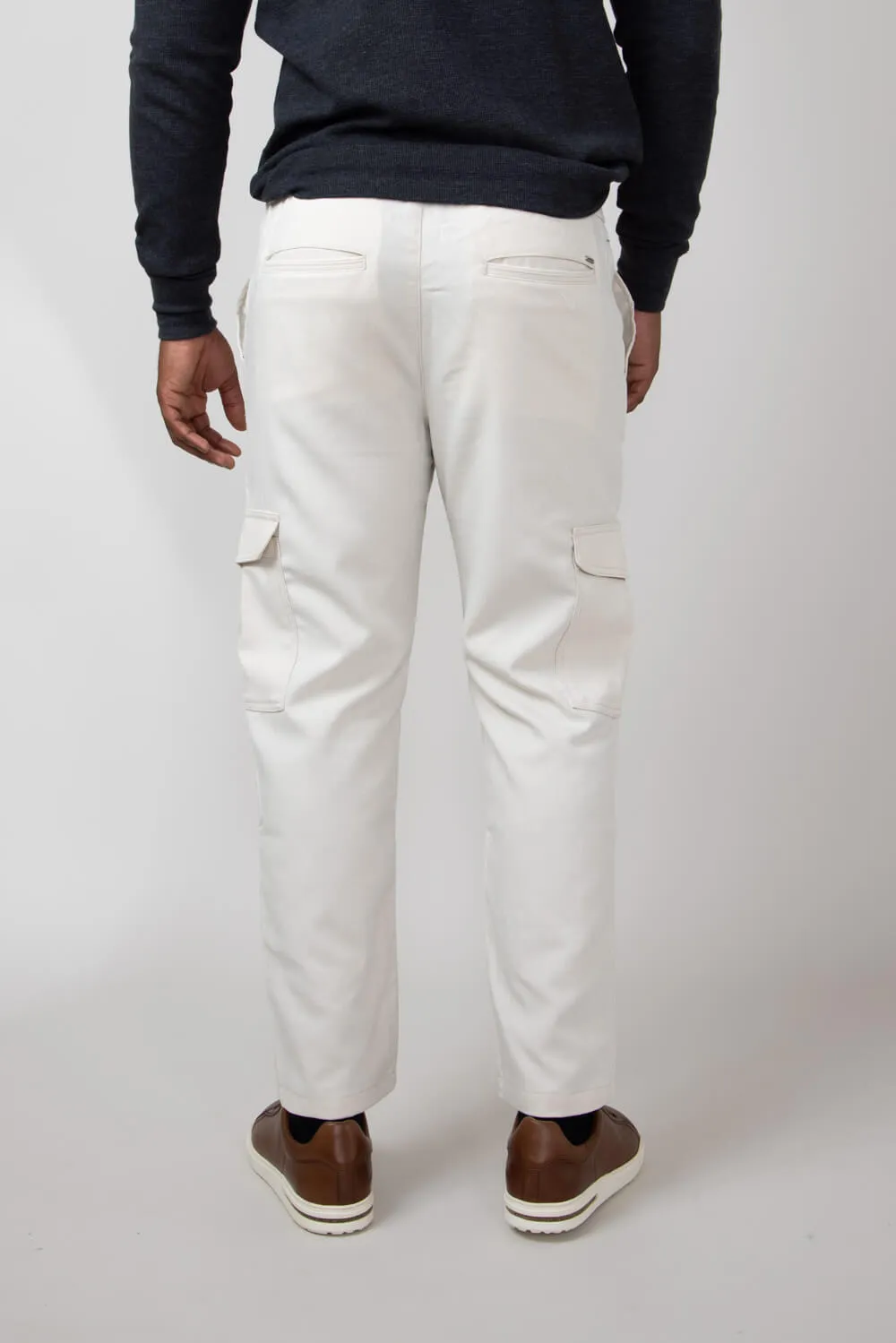 Denim & Flower Relaxed Cargo Pants for Men in Sand | CCH-A740