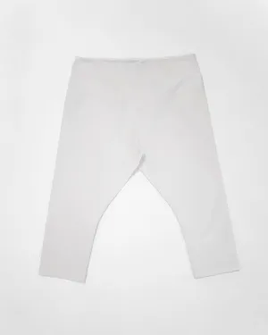 Denim Capri | White