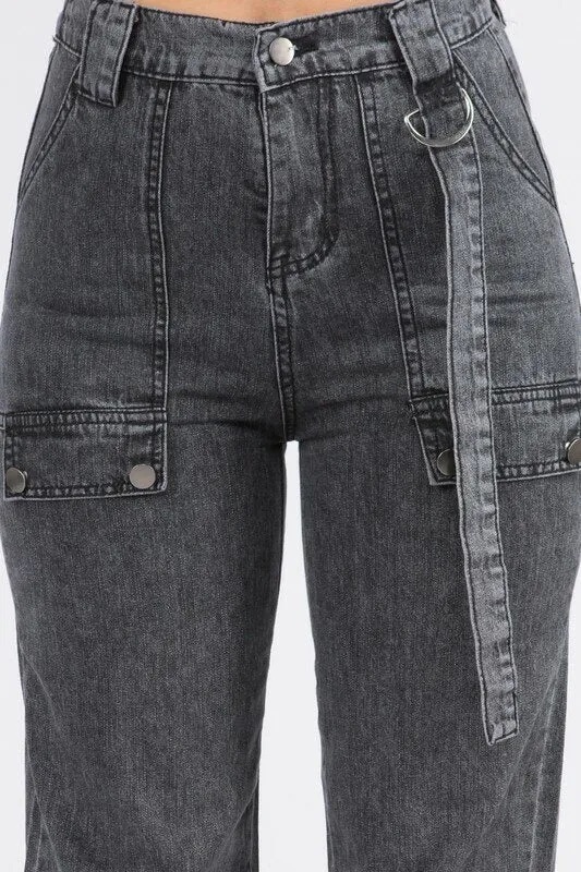 DENIM CARGO JOGGER